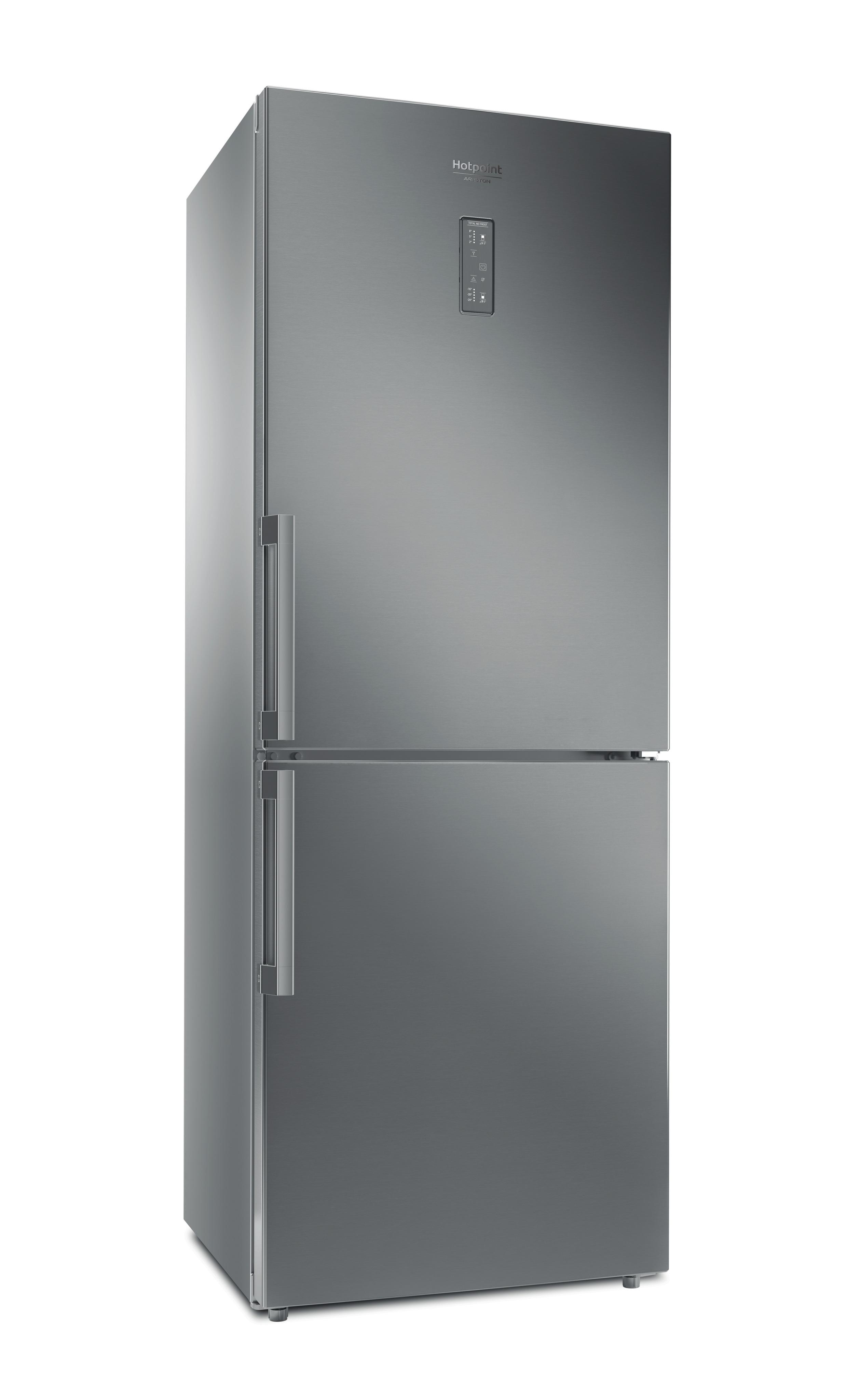 Hotpoint_Ariston Combiné Pose-libre HA70BE 31 X Optic Inox 2 portes Perspective