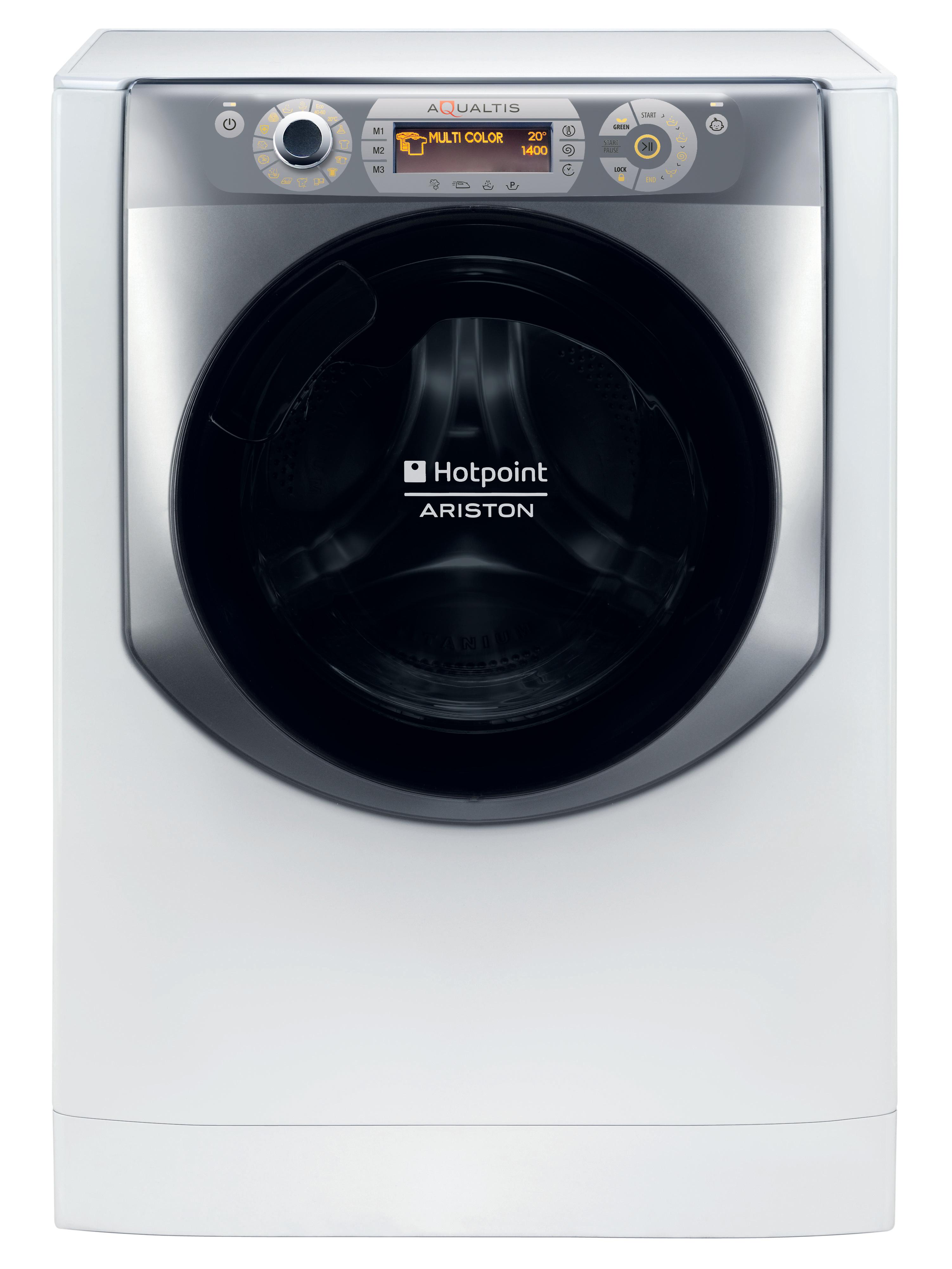 Hotpoint_Ariston Pralka Wolnostojący AQ104D497SD EU/B N Biały Ładowany od frontu B Frontal
