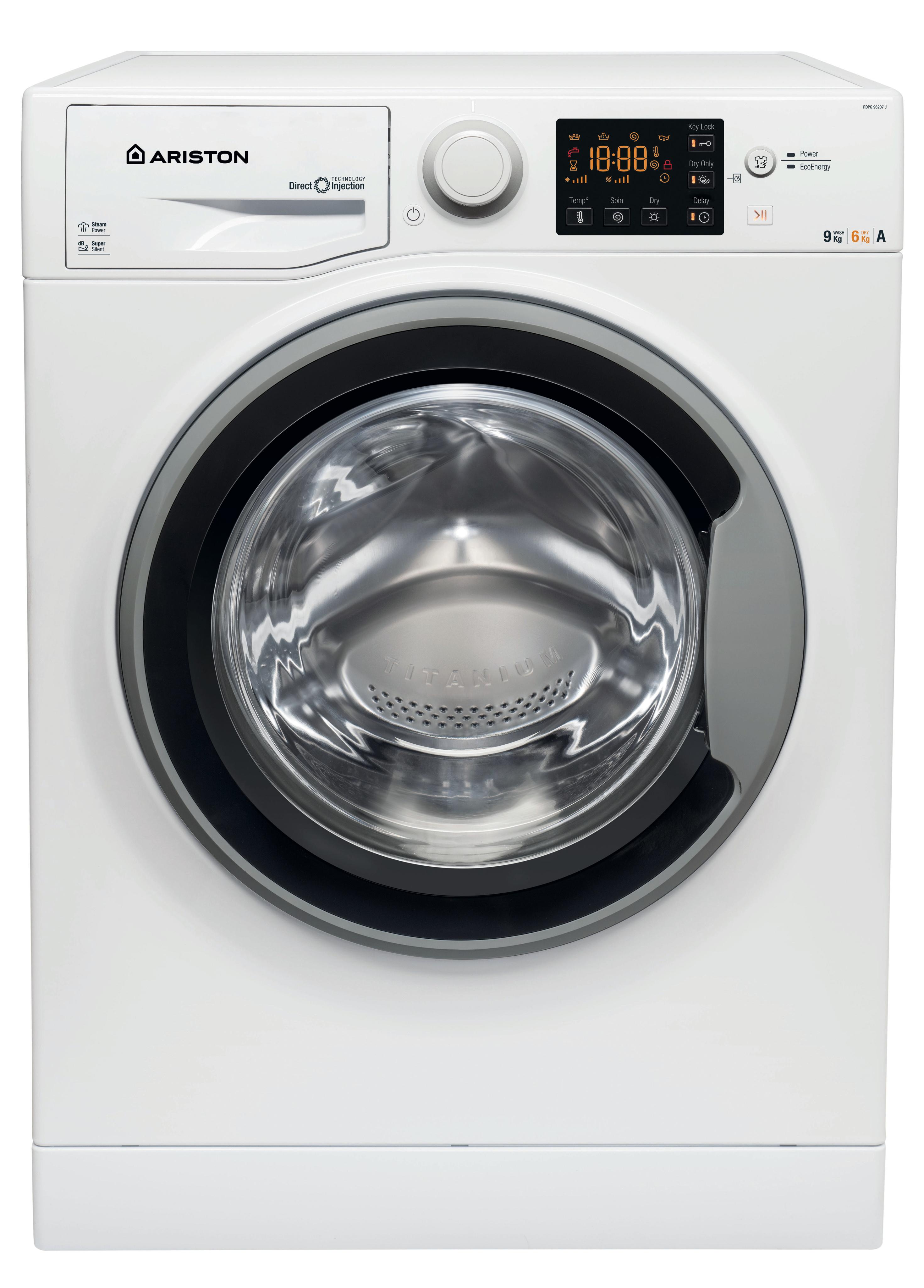 Ariston Washer dryer Free-standing RDPG 96207 JS EG White Front loader Frontal