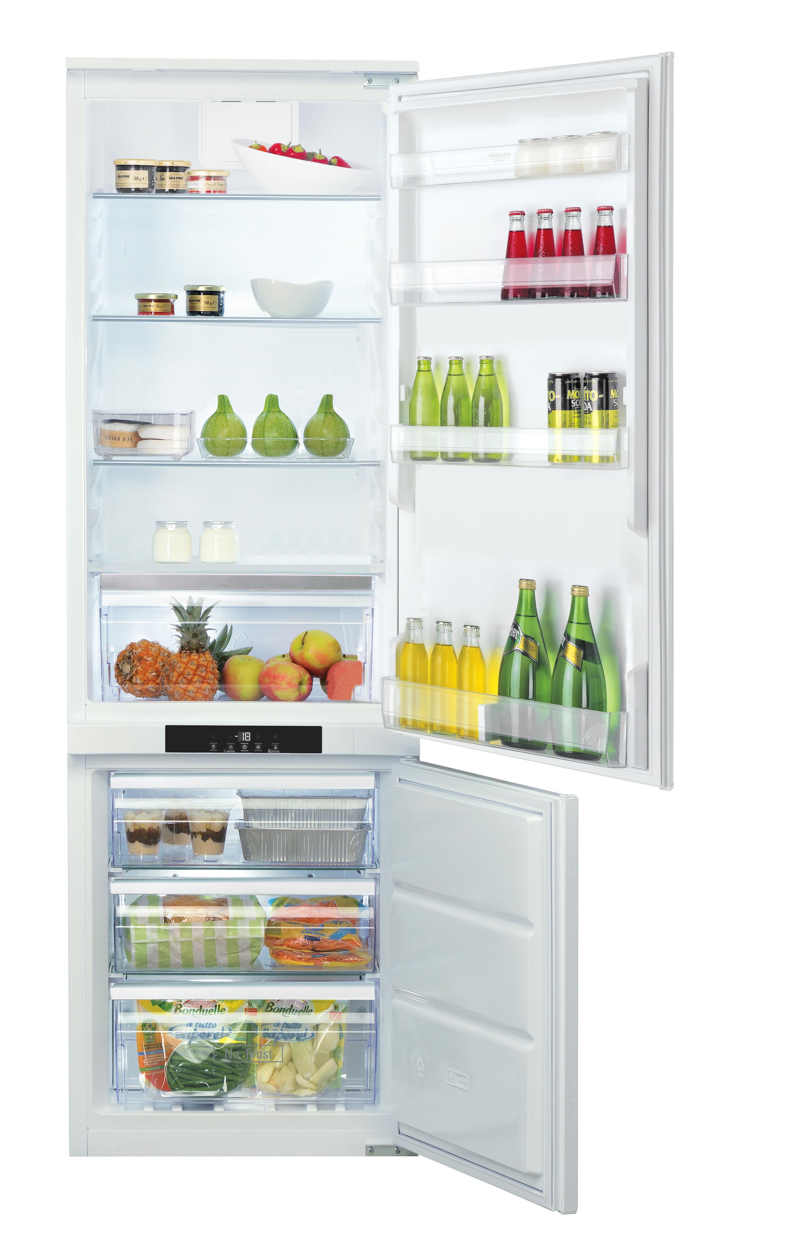 Ariston Fridge Freezer Built-in BCB 7030 F 60HZ White 2 doors Frontal open