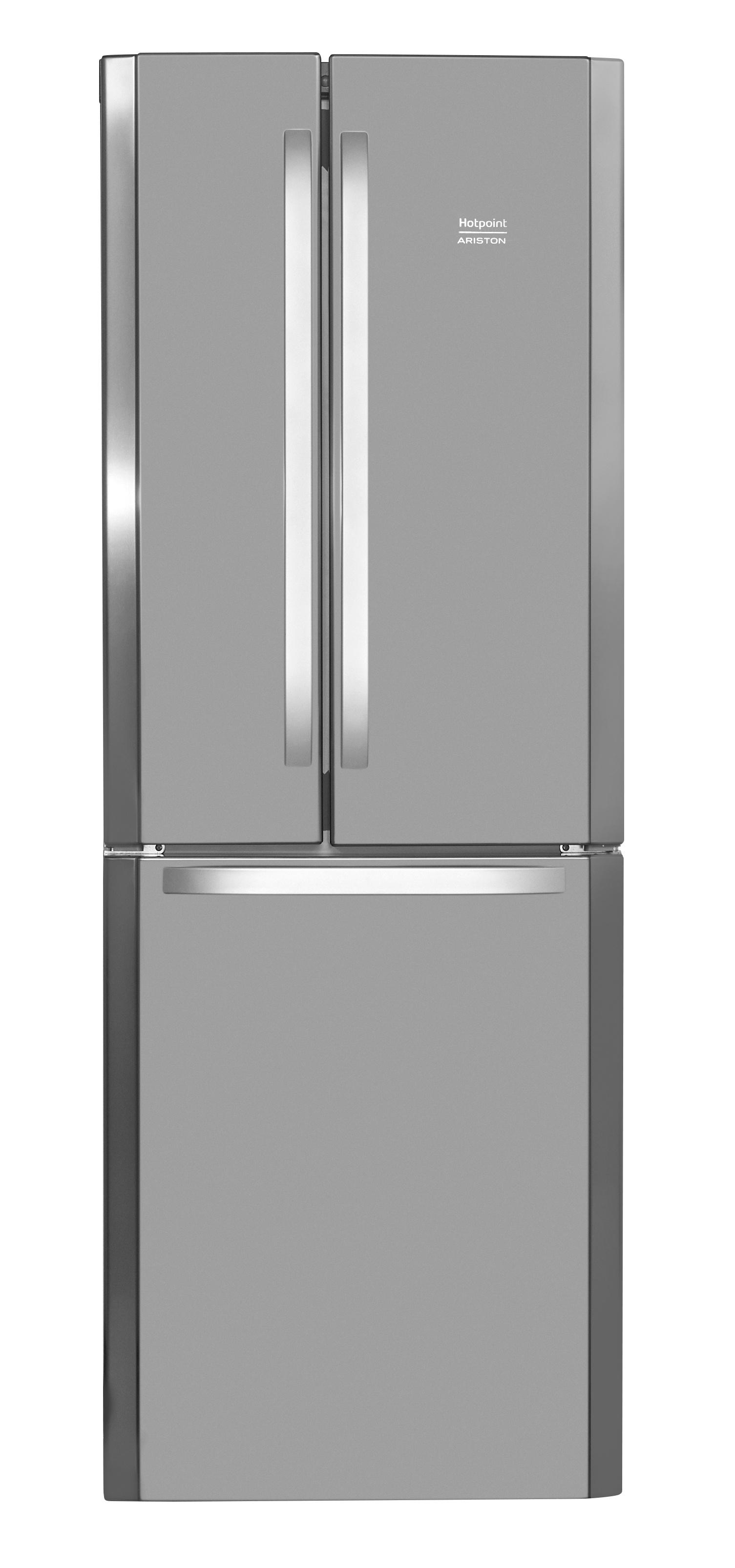 Hotpoint_Ariston Combiné Pose-libre E3D X1 Inox 3 portes Frontal