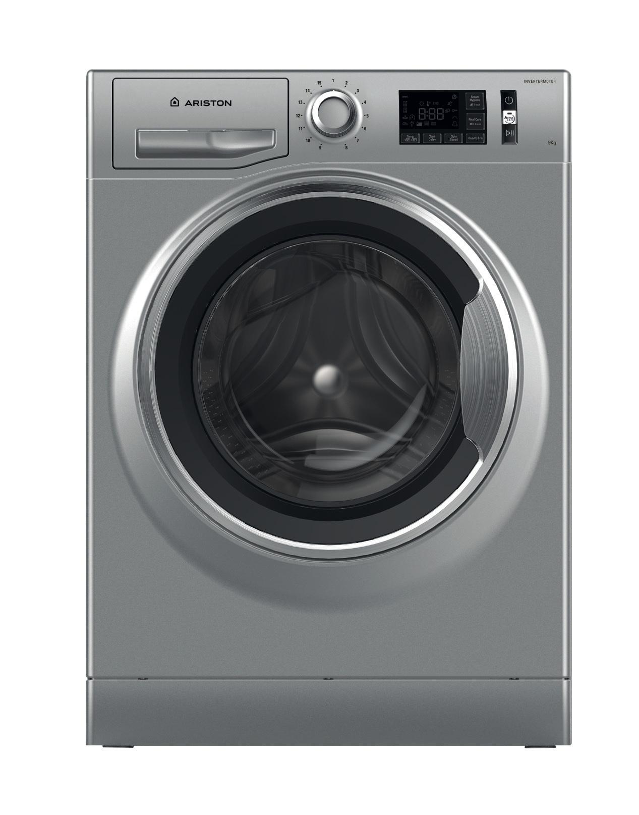 Ariston Washing machine Free-standing NLM11 946 SC A 60hz Silver Front loader A+++ Frontal