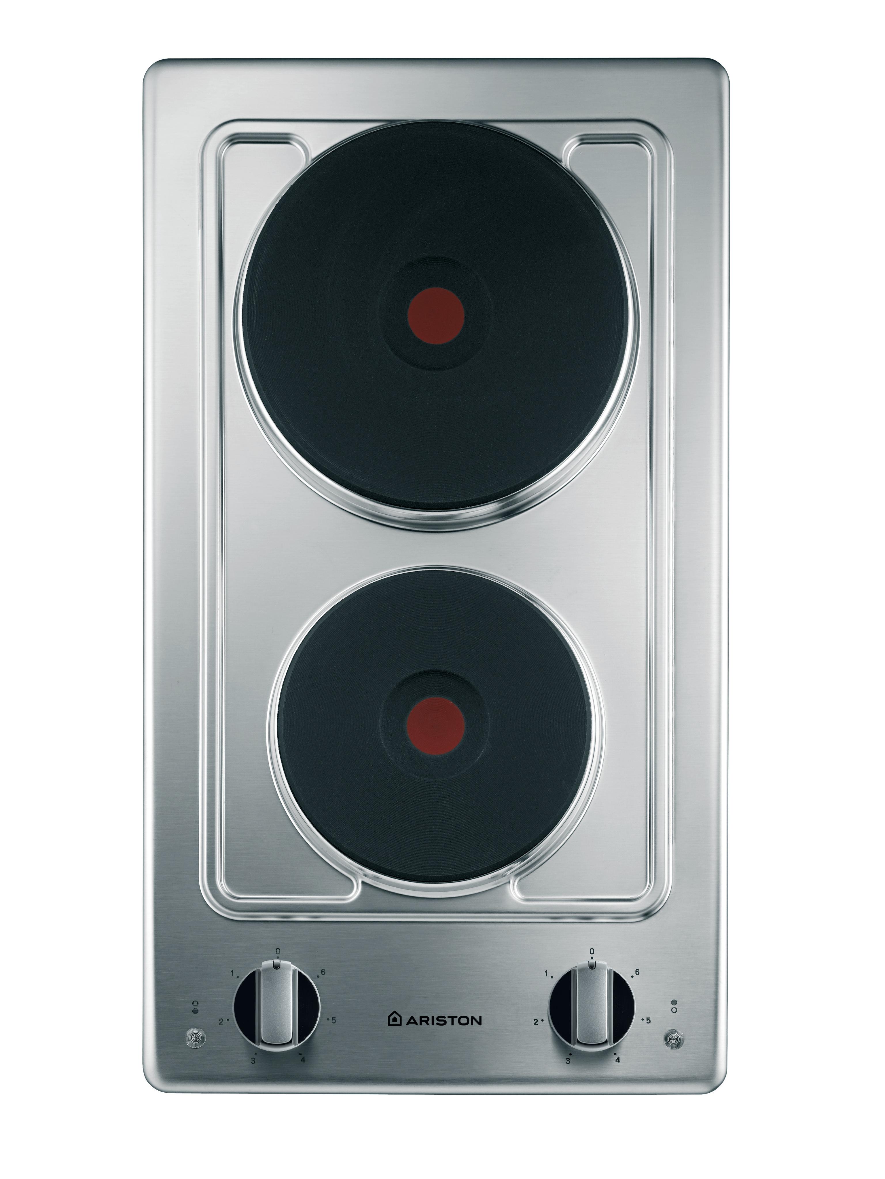 Ariston HOB DK 02 (IX) Inox Solid Plate Frontal