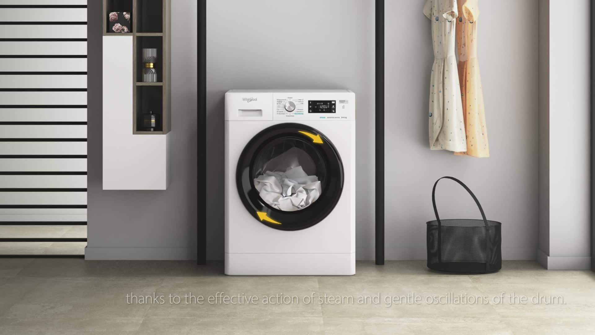 Masina de spălat rufe cu uscator Whirlpool - FFWDB 864349 BV EE