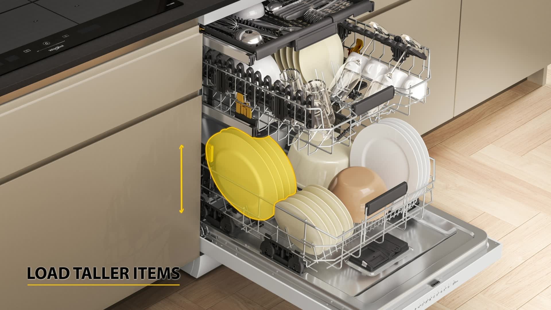 Whirlpool dishwasher wine glass rack hotsell