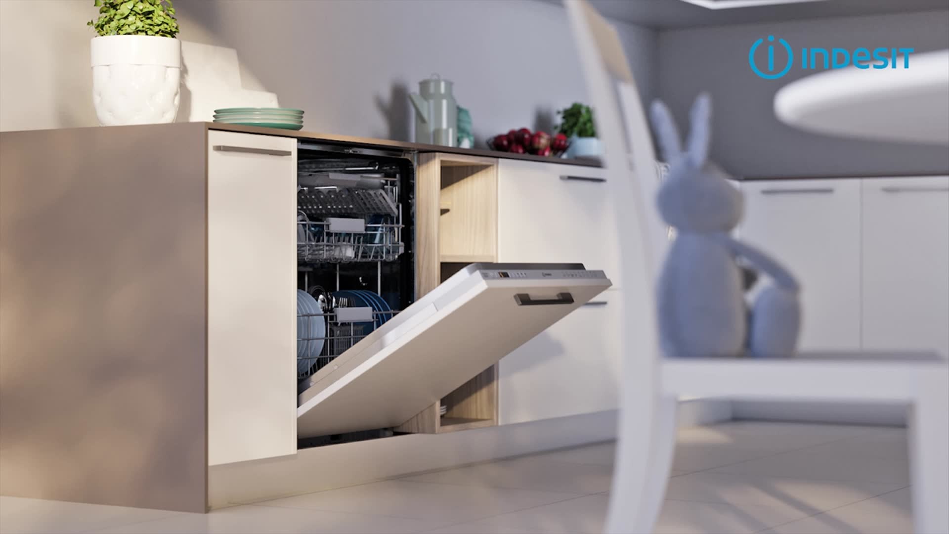 ID 　247829　机 Maşini de spălat vase încorporabile Indesit DIO 3C24 AC E - DIO