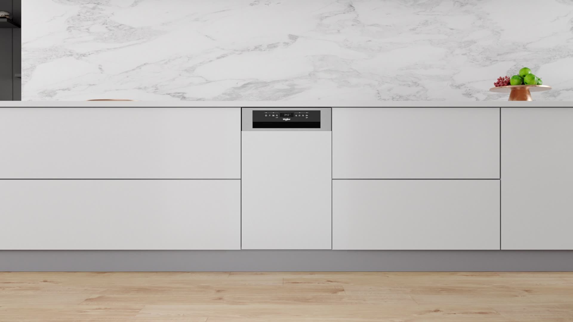 Masini de spalat vase semi-incorporate Whirlpool - WSBO 3O34 PF X