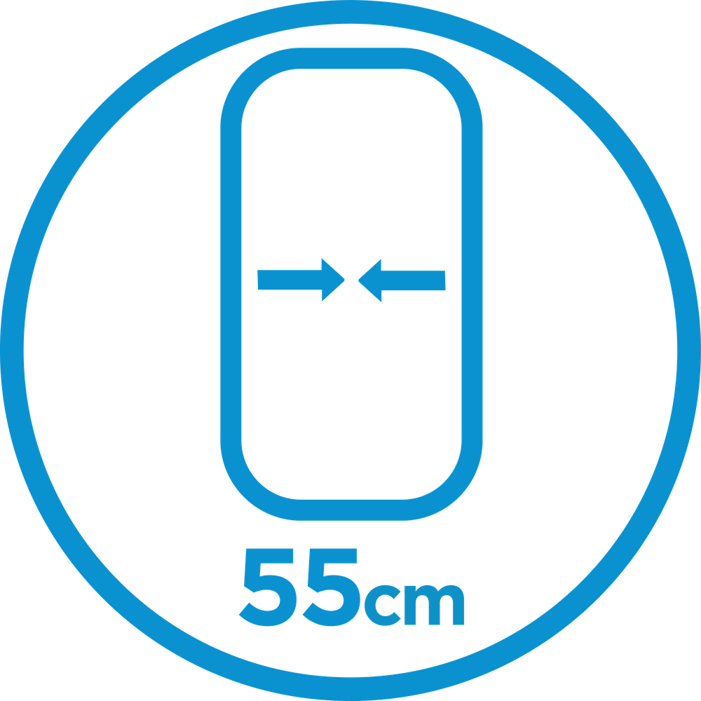 55 cm width