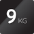 9 kg. Capacity