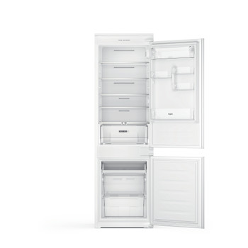 Whirlpool Combiné réfrigérateur congélateur Encastrable WHC18 T111 Blanc 2 portes Frontal open