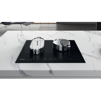 Whirlpool Encimera WB B3760 BF Negro Induction vitroceramic Lifestyle frontal top down