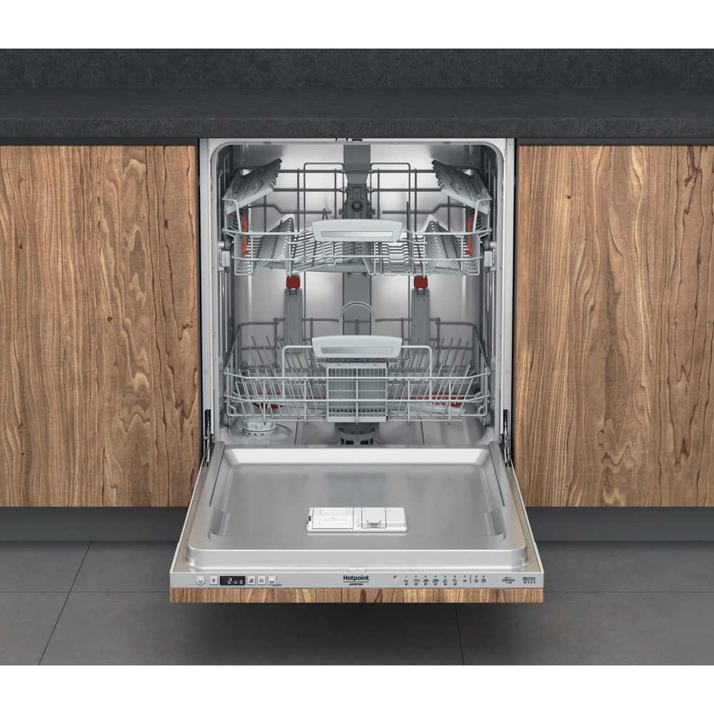 Hotpoint_Ariston Lave-vaisselle Encastrable HIO 3T141 W Encastrable C Frontal open