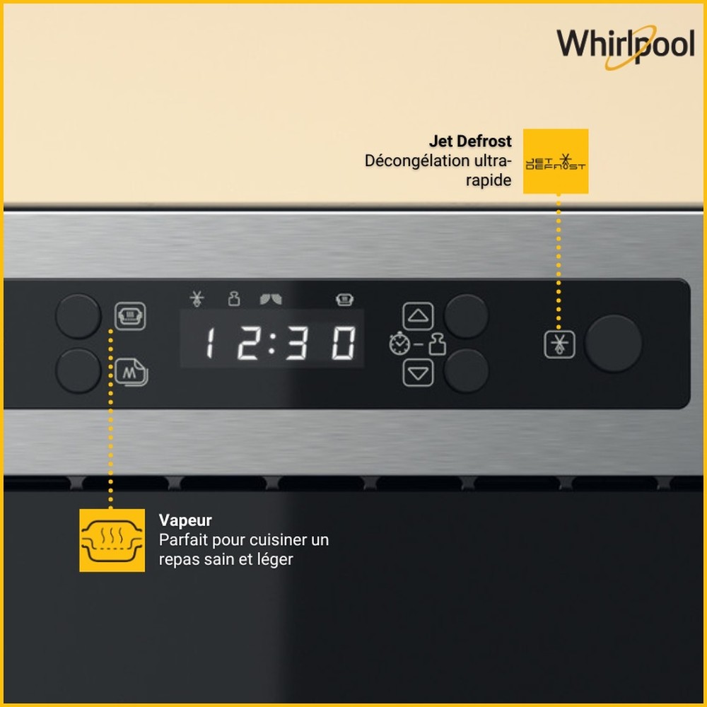 Whirlpool Microgolfoven Inbouw MBNA910X Roestvrij staal Elektronisch 22 Alleen microgolven 750 Lifestyle detail