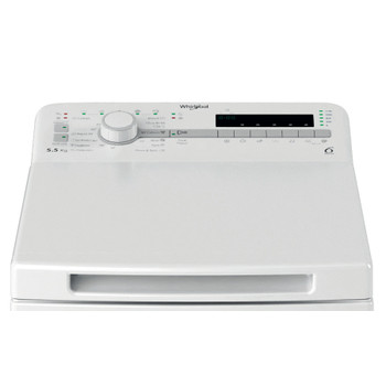 Whirlpool Maşină de spălat rufe Independent TDLR 55140S EU Alb Încărcare Verticală C Control panel