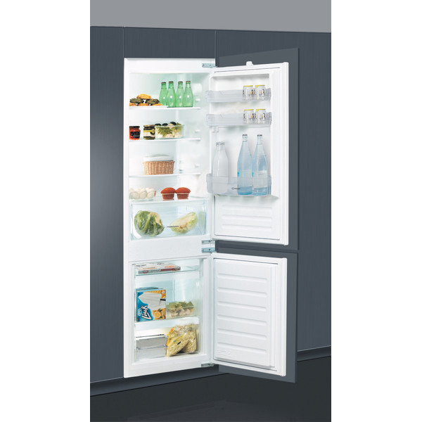 Indesit Kombinacija hladnjaka/zamrzivača ugradbeni B 18 A1 D/I 1 Bijela 2 doors Perspective open