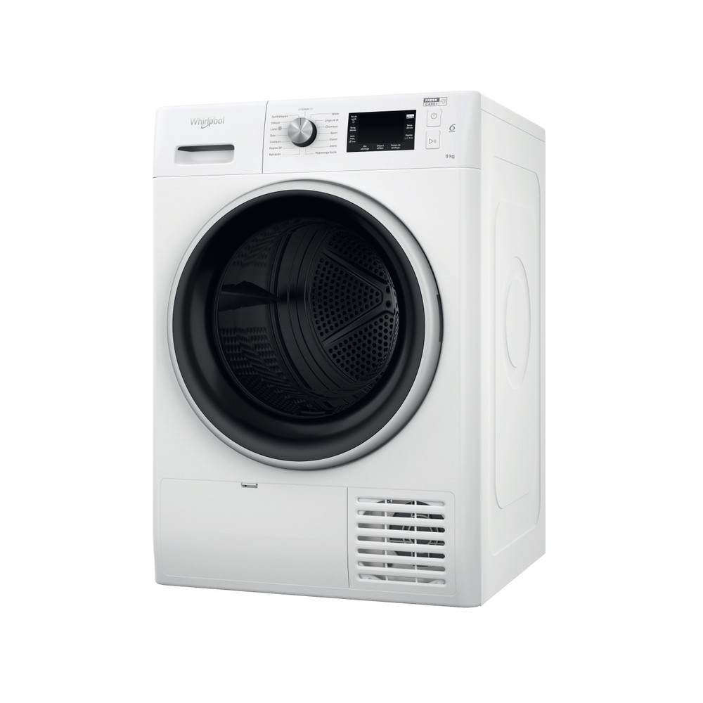 Whirlpool Sèche-linge FFTD M22 9X2BS FR Blanc Perspective