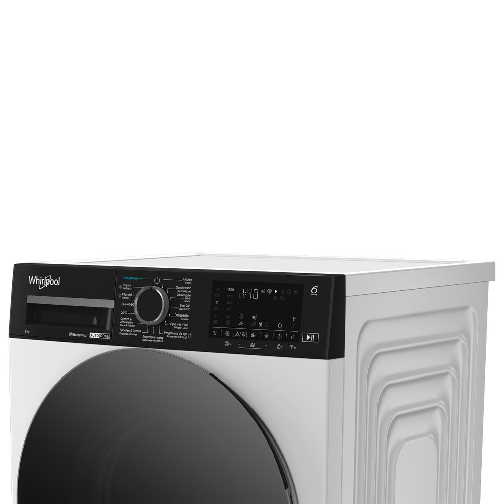 Whirlpool Wasmachine Vrijstaand WPM 966W ADS BE Wit Voorlader A Lifestyle control panel