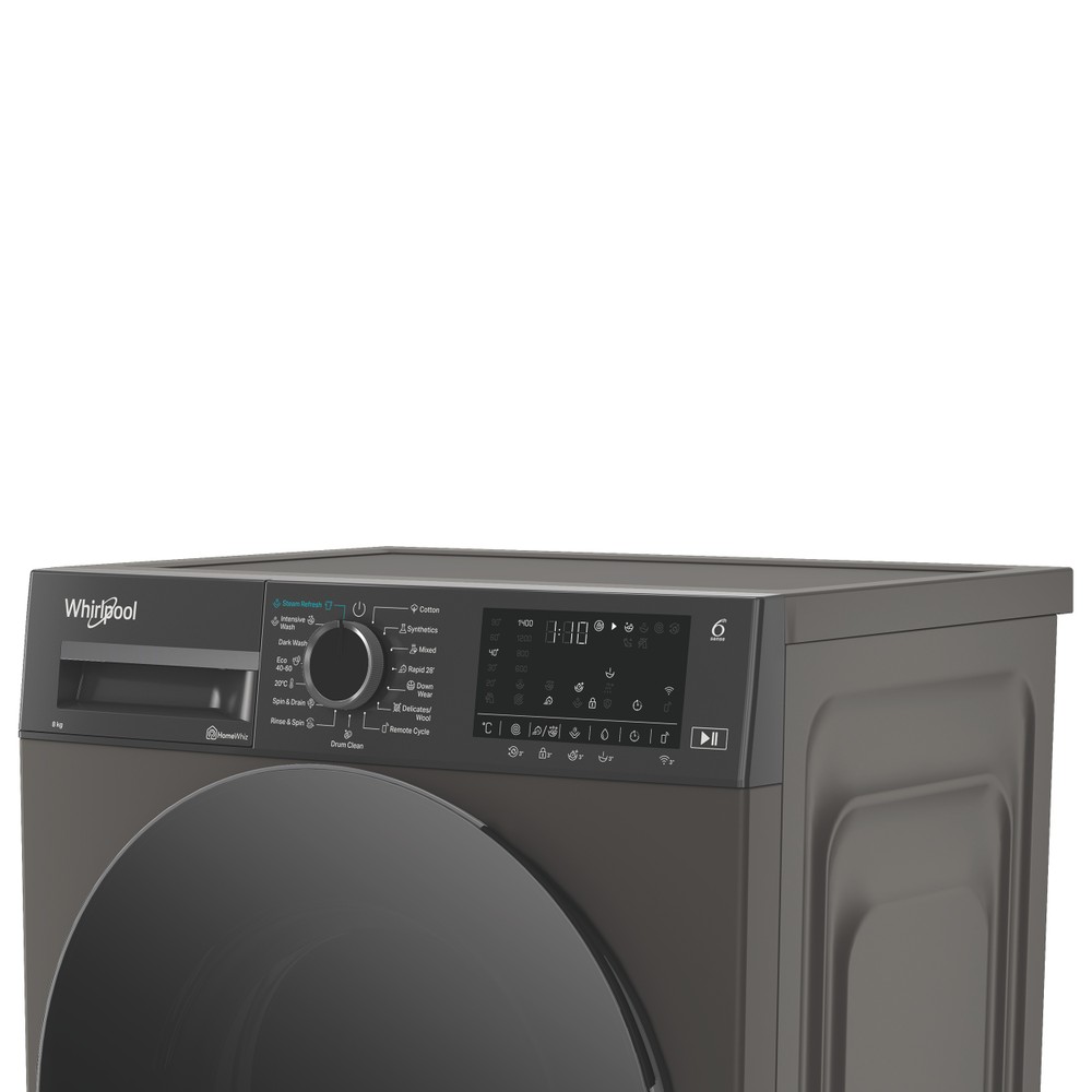 Whirlpool Maşină de spălat rufe Independent WAM 86GBC EE Manhattan Grey Încărcare frontală A Lifestyle control panel