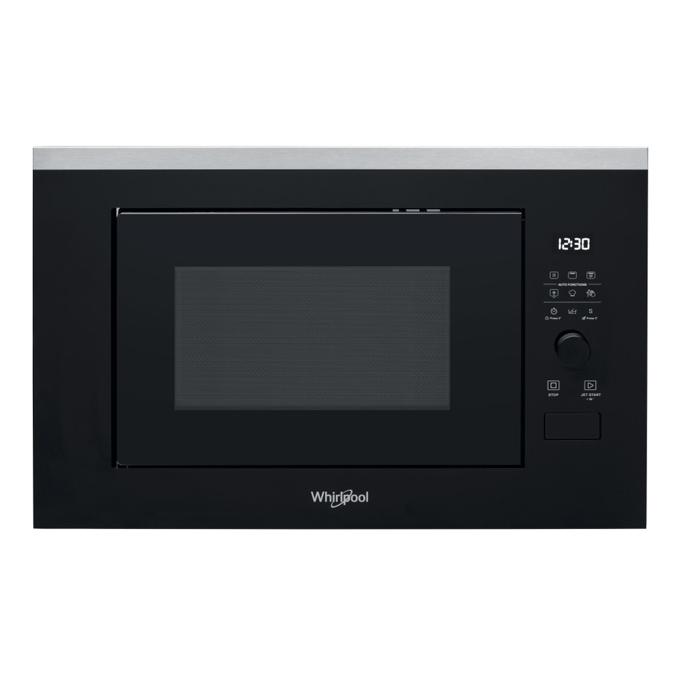 Whirlpool Mikrovlnná rúra Vstavané WMF250G Nerez Elektronické 25 Mikrovlny + Gril 900 Frontal
