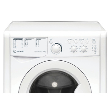 Indesit Lavadora Libre instalación EWC 81483 W EU N Blanco Cargador frontal D Control panel