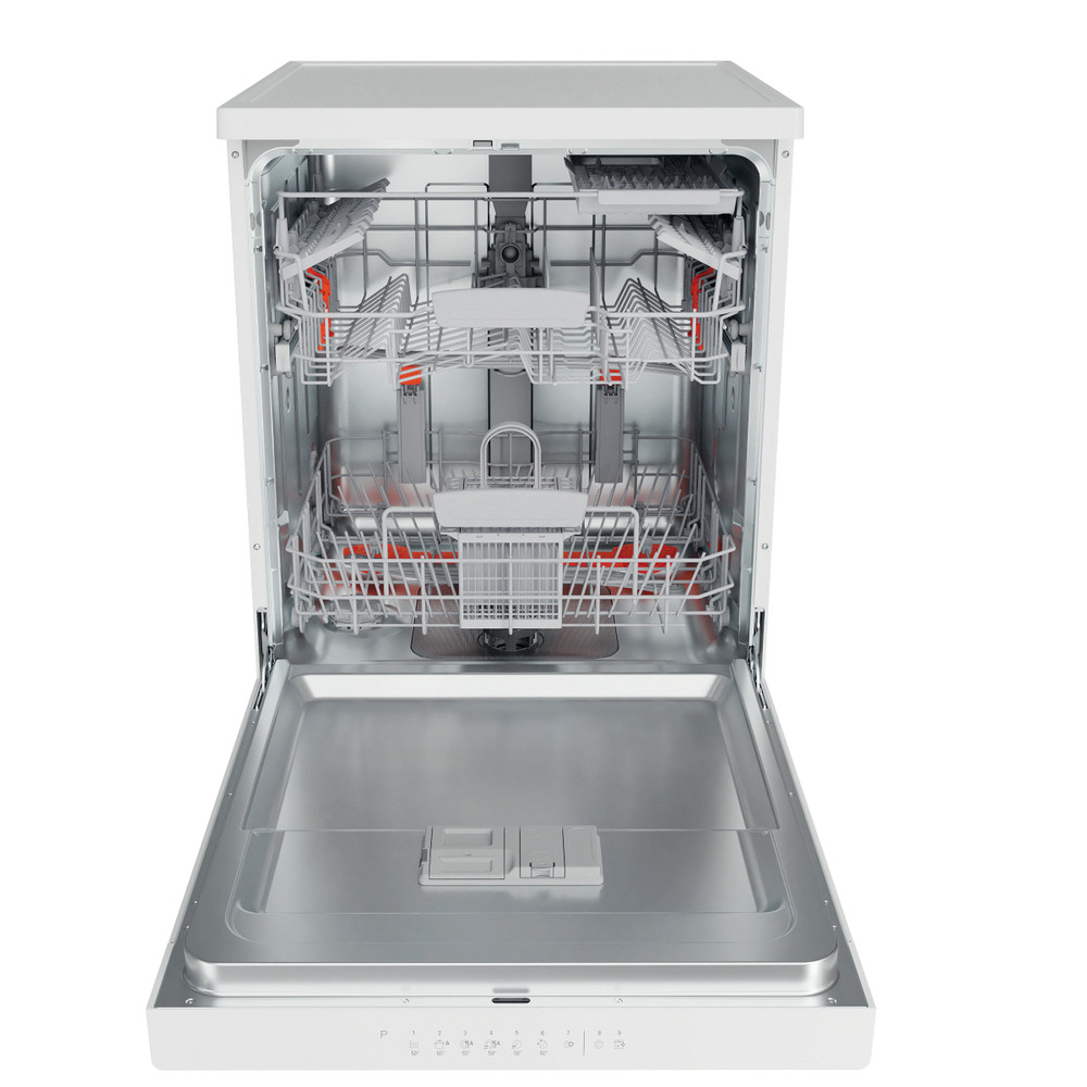 Hotpoint_Ariston Lavavajillas Libre instalación HFC 3C41 CW Libre instalación C Frontal open