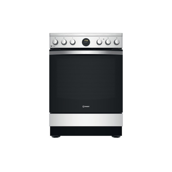 Indesit Cucina con forno a doppia cavità IS67V8CHX/E Inox Elettrico Frontal