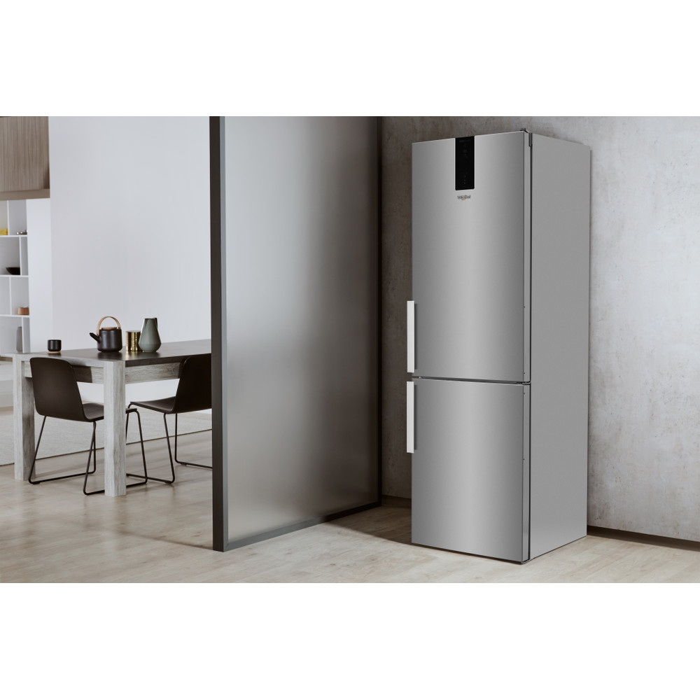 Whirlpool Hűtő/fagyasztó kombináció Szabadonálló W7 931T OX H Optic Inox 2 doors Lifestyle perspective