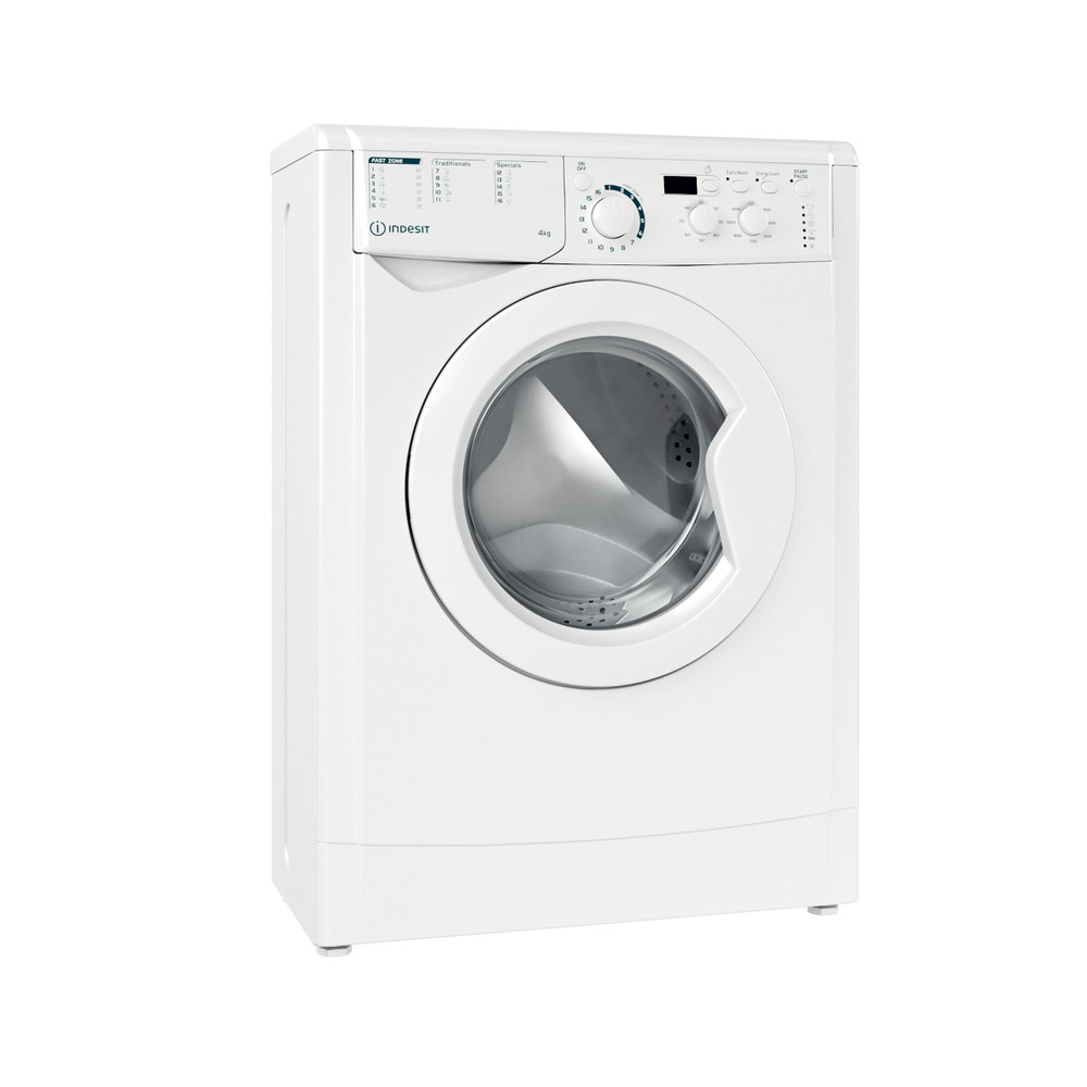 Indesit Mosógép Szabadonálló EWUD 41251 W EU N Fehér Elöltöltős F Perspective