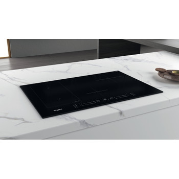 Whirlpool Kookplaat WL S3377 BF Zwart Induction vitroceramic Lifestyle perspective