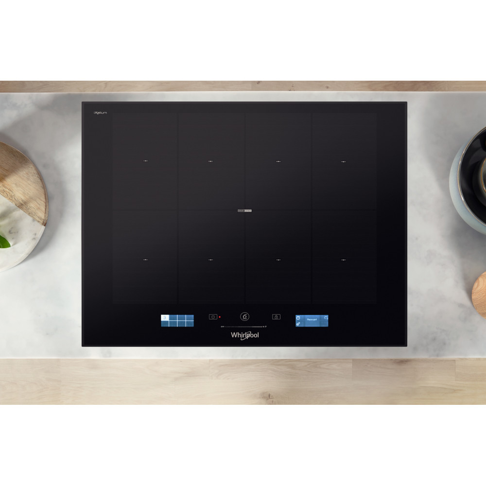 Whirlpool Plită SMP 658C/BT/IXL Negru Induction vitroceramic Lifestyle frontal