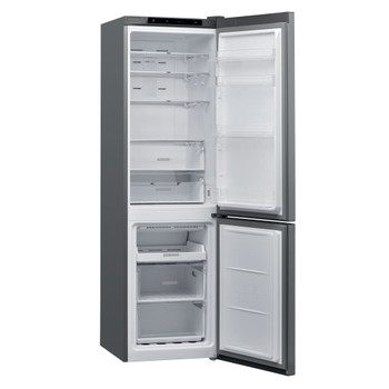 Whirlpool Kombinirani hladnjak Samostojeći W7 911I OX Optički Inox 2 doors Perspective open