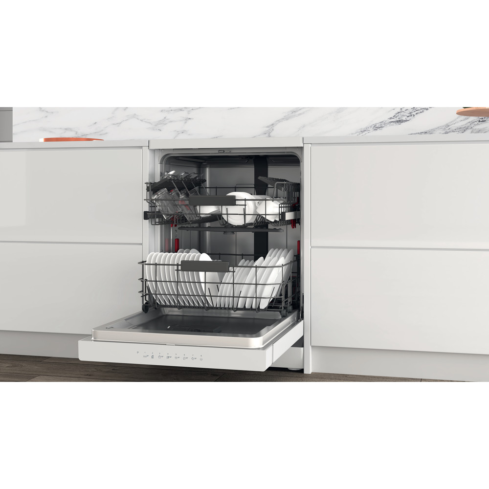 Whirlpool Máquina de lavar loiça Livre Instalação WFC 3C42 P Livre Instalação C Lifestyle perspective open