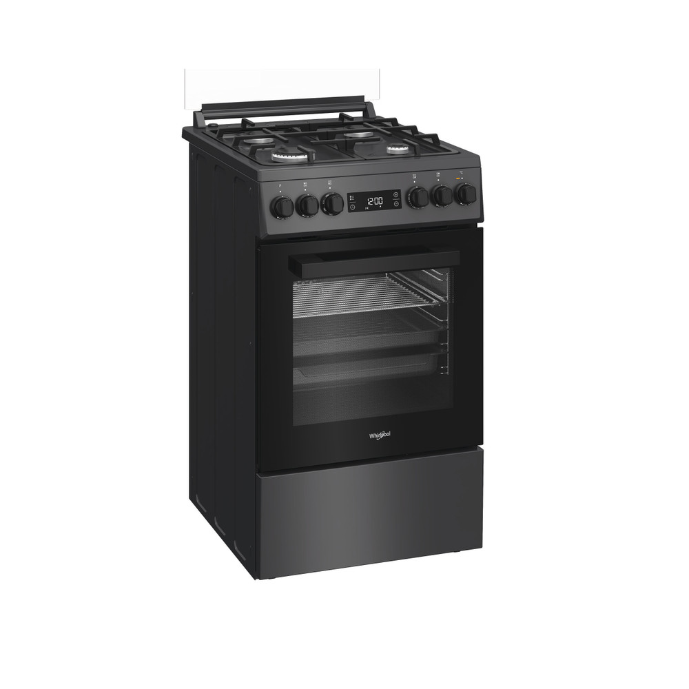 Whirlpool Sporák W5G8LMTA Antracit Plynová Perspective