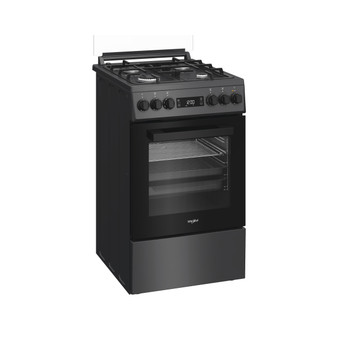 Whirlpool Sporák W5G8LMTA Antracit Plynová Perspective