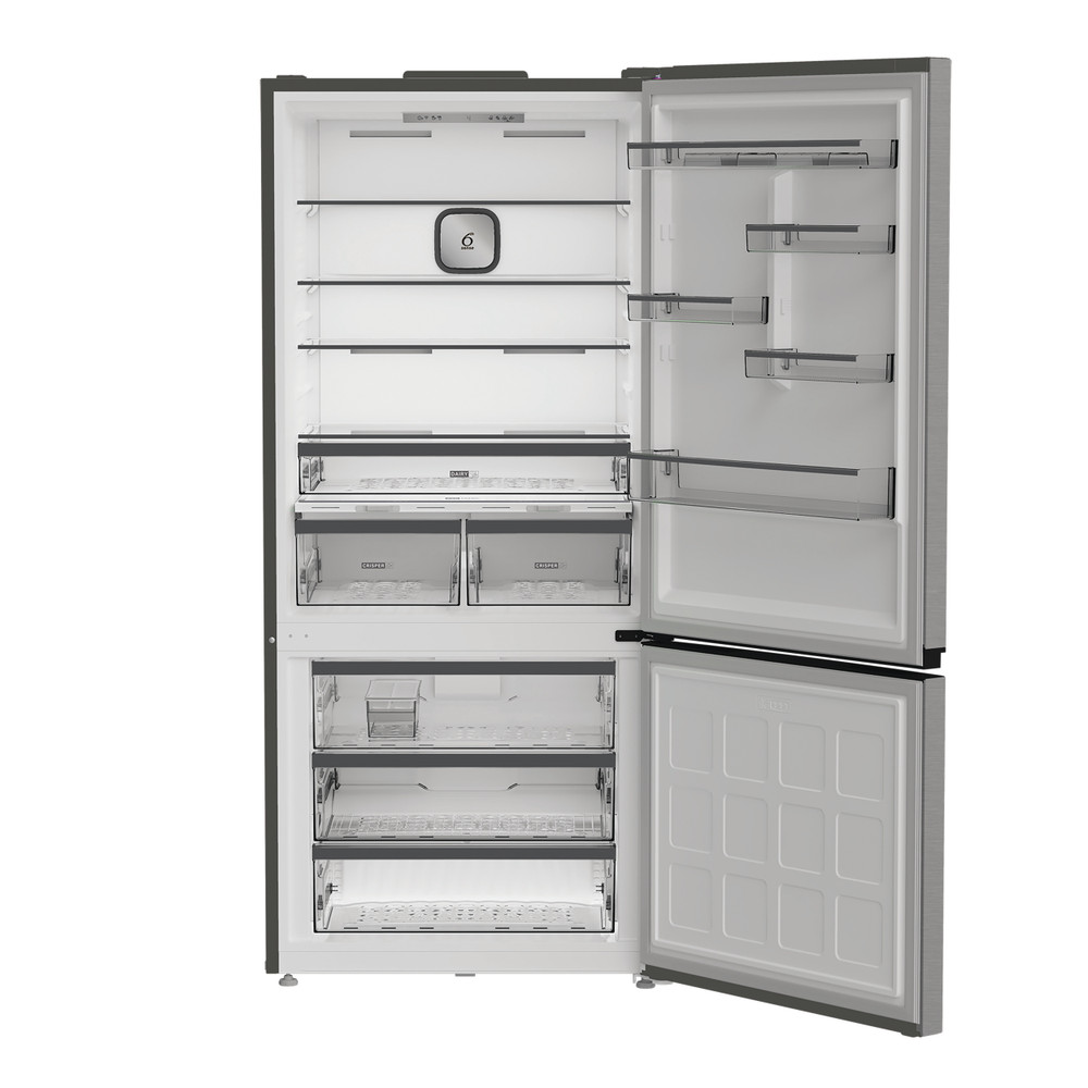 Whirlpool Kombinovaná chladnička s mrazničkou Volně stojící WHK2 6614 X7E Pearl Inox 2 doors Frontal open