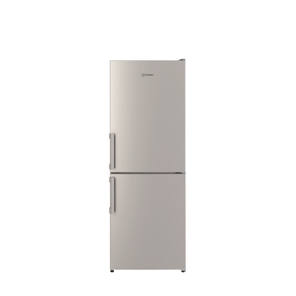 Indesit Fridge-Freezer Combination Free-standing IB55 532 S UK Silver 2 doors Frontal