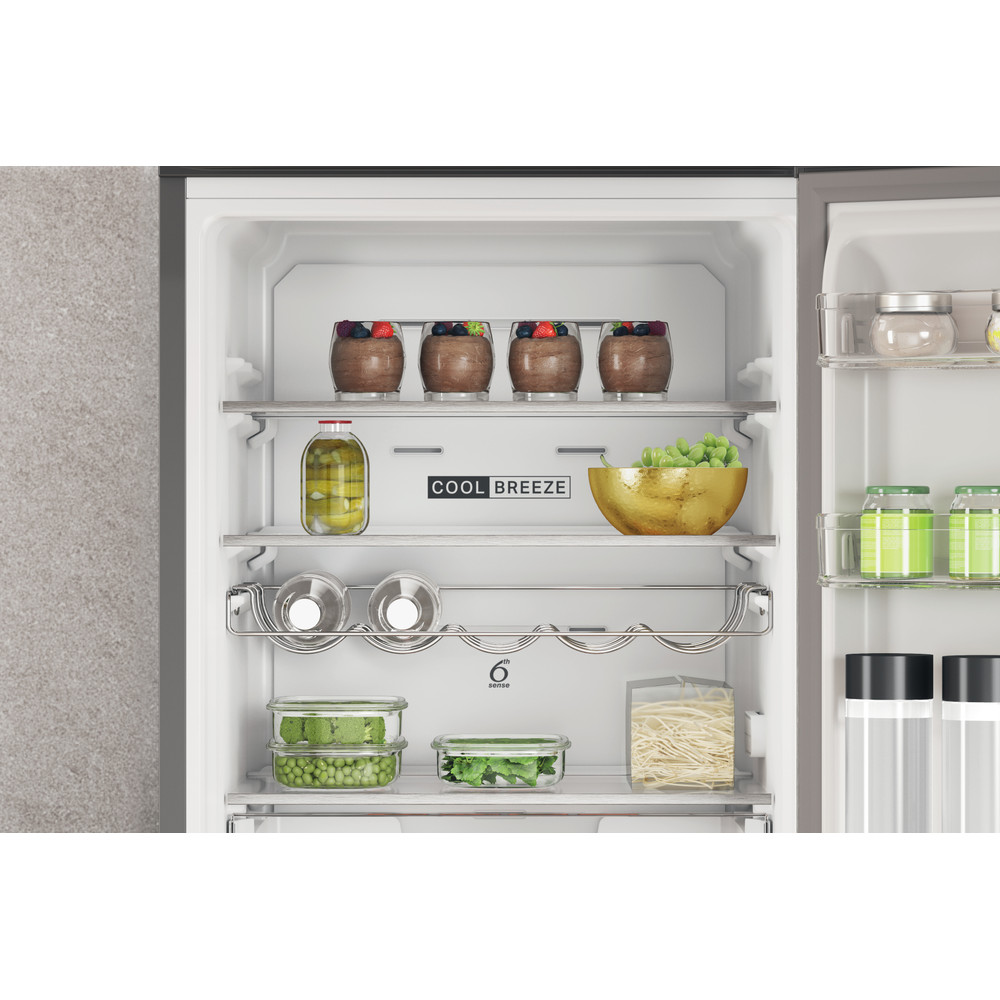 Whirlpool Холодильник з нижньою морозильною камерою. Соло W7X 82O OX H Optic Inox 2 двері Lifestyle detail
