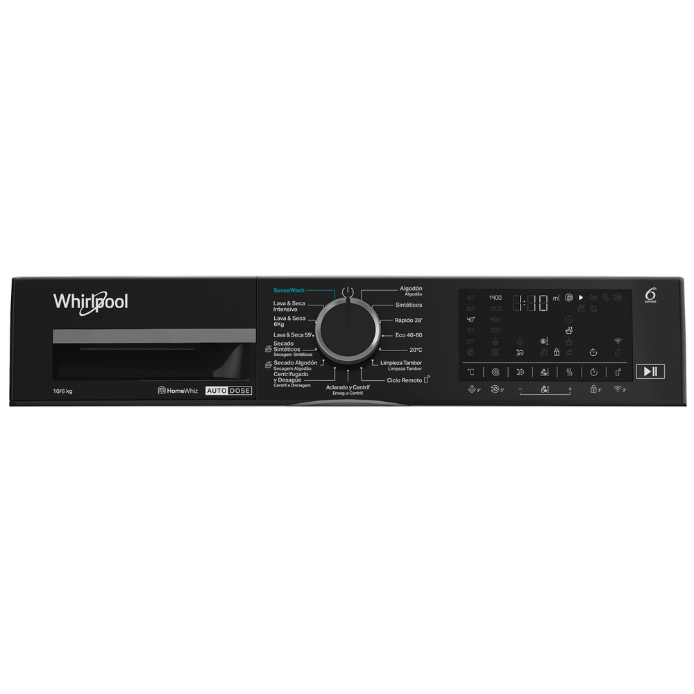 Whirlpool Máquina de lavar e secar roupa Livre Instalação WPD 0649W ADS SPT Branco Carga Frontal Program