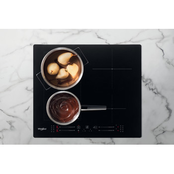Whirlpool Kookplaat WL S7960 NE Zwart Induction vitroceramic Lifestyle frontal