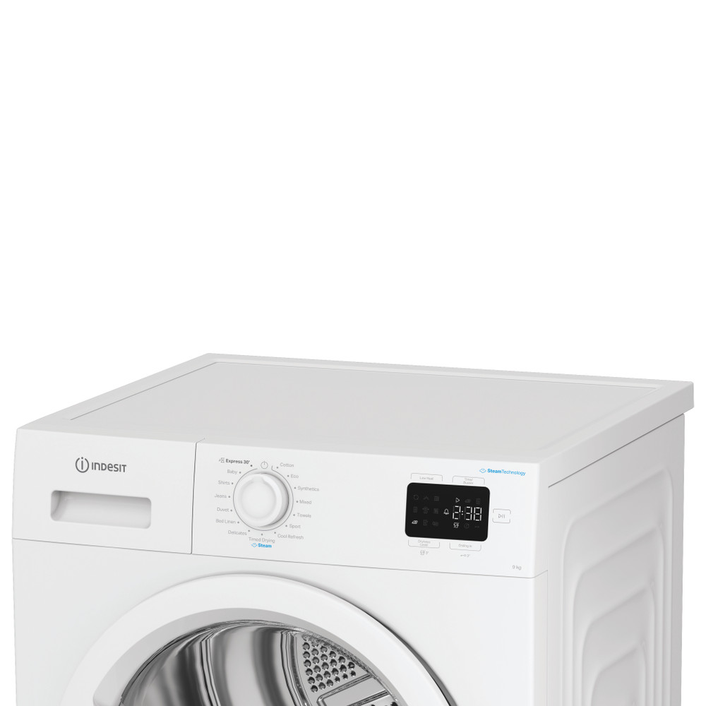 Indesit Dryer IDH E90W IRE White Lifestyle control panel