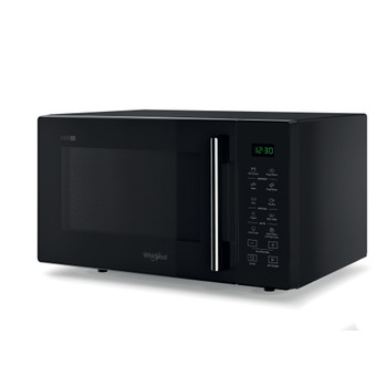 Whirlpool Four à micro-ondes Pose-libre MWP 251 B Noir Électronique 25 Micro-ondes uniquement 900 Perspective