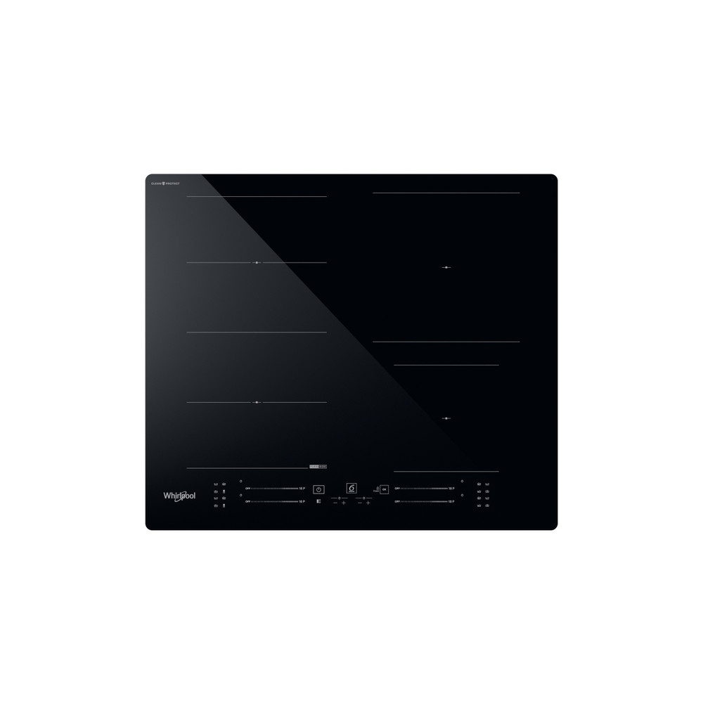 Whirlpool Table de cuisson WF S3660 CPNE Noir Induction vitroceramic Frontal