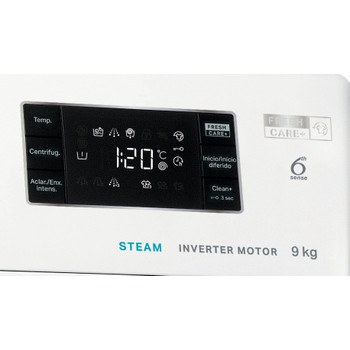 Whirlpool Lavadora Libre instalación FFB 9489 WV SPT Blanco Cargador frontal A Control panel