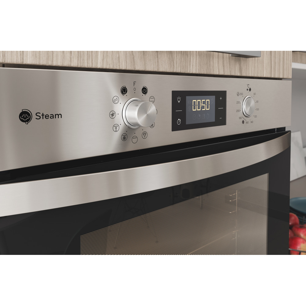 Indesit Духовой шкаф Встроенная IFWS 3841 JH IX Электрическая A+ Lifestyle control panel