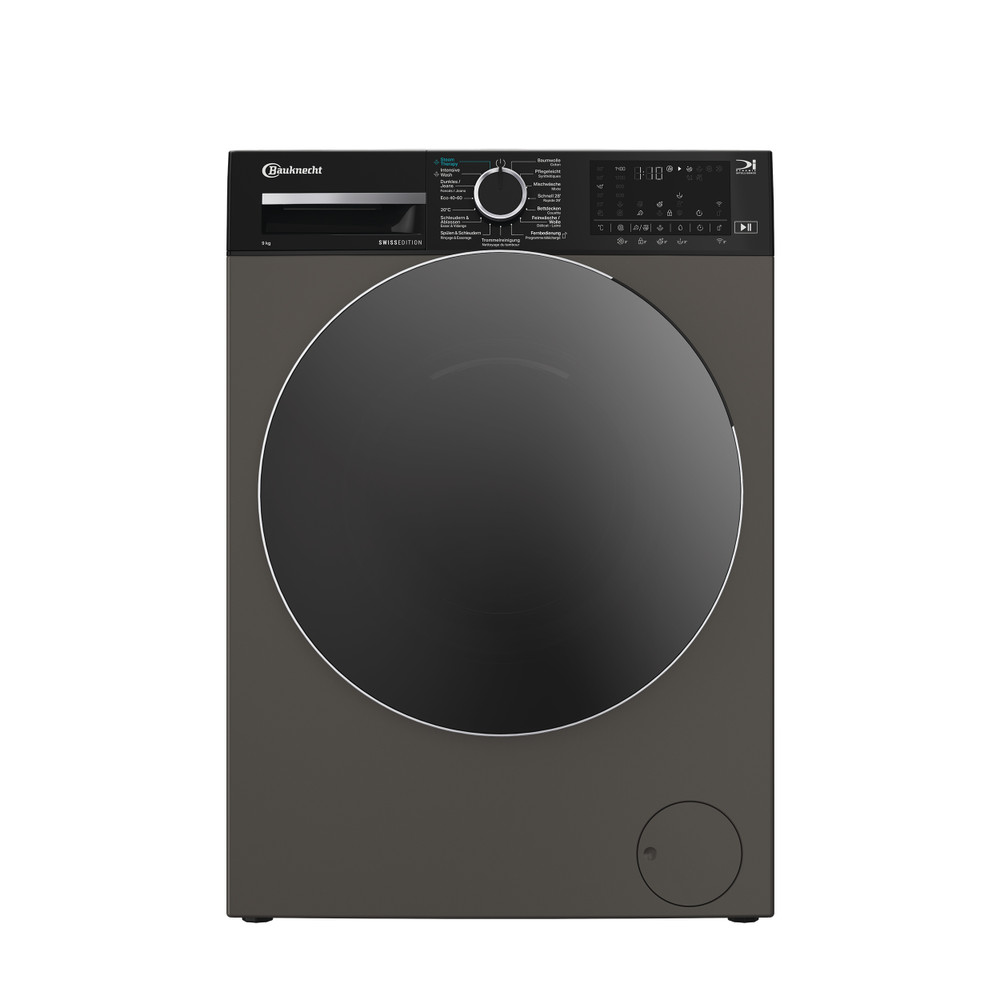 Bauknecht Lave-linge Appareil à pose libre BKWM8209 Manhattan Grey Chargeurs frontaux A Frontal