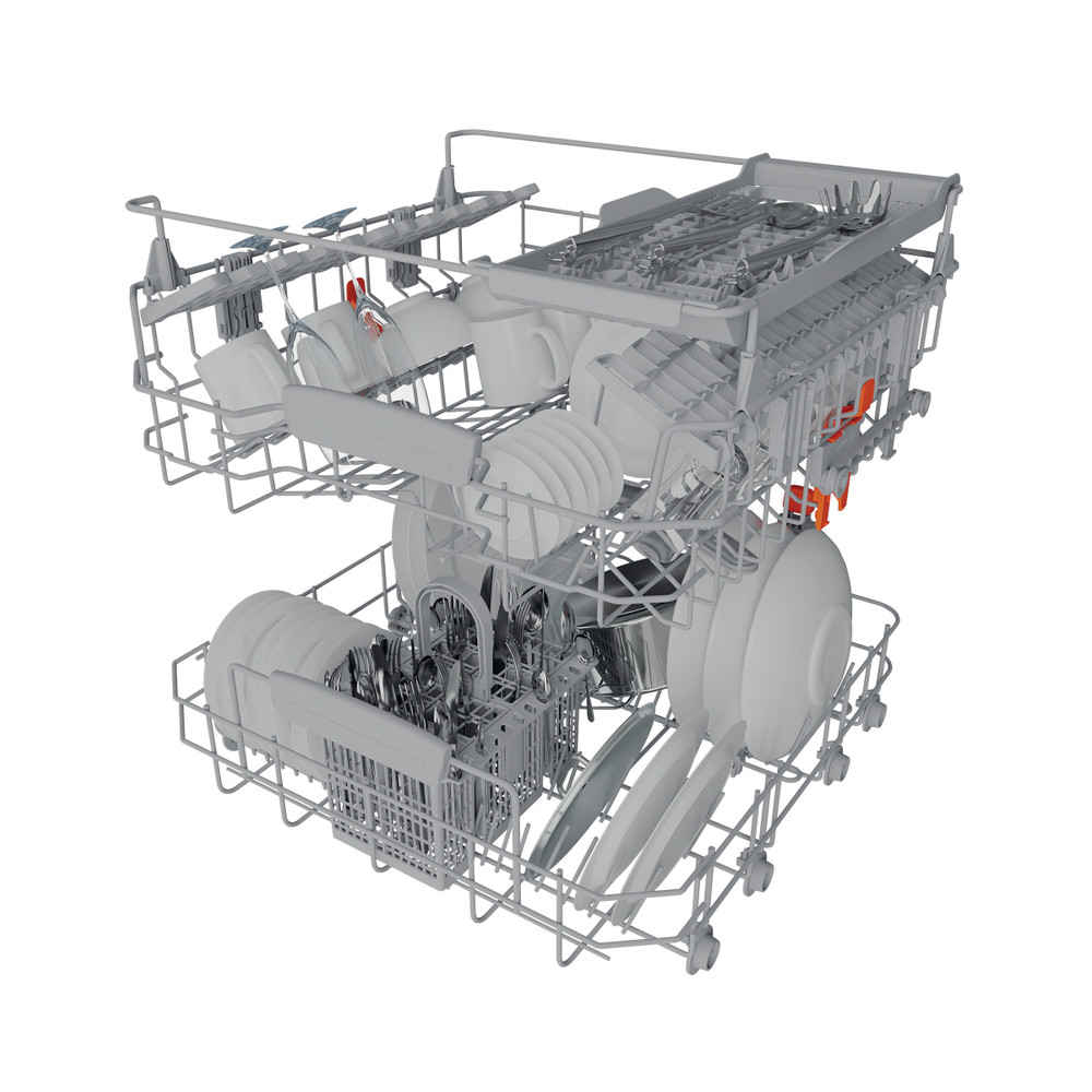 Hotpoint_Ariston Máquina de lavar loiça Encastre HIC 3C26 CW Encastre total E Technical Translucent