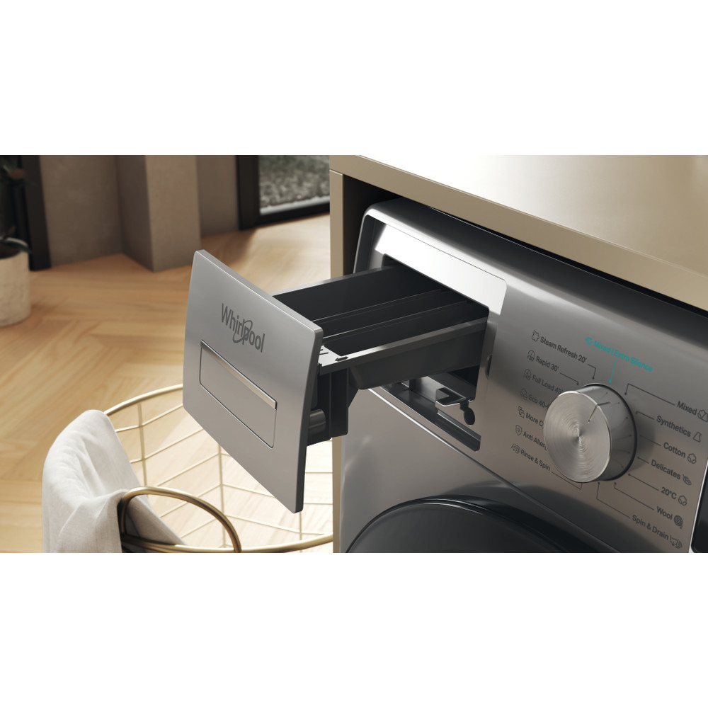 Whirlpool Mosógép Szabadonálló W6 98S SILENCE EE Ezüst Elöltöltős A Drawer