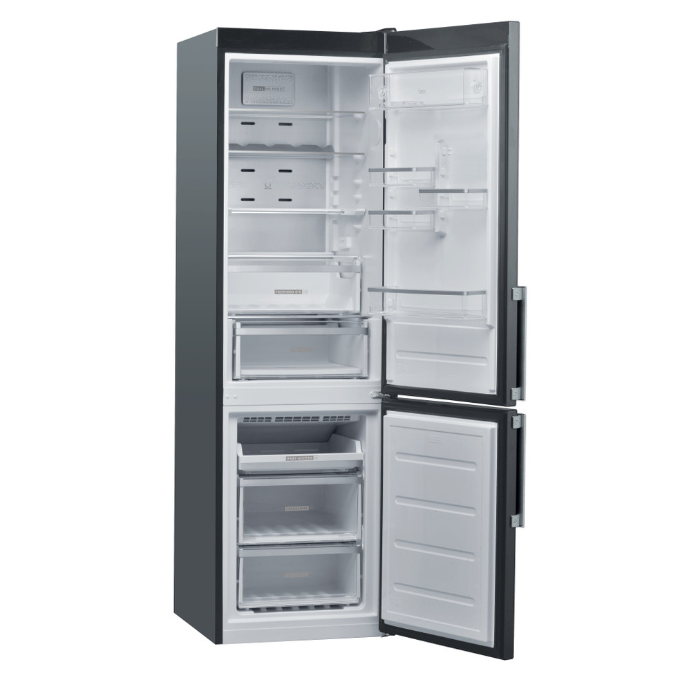 Whirlpool Kombinirani hladnjak Samostojeći W9 931D IX H 3 Inox 2 doors Perspective open