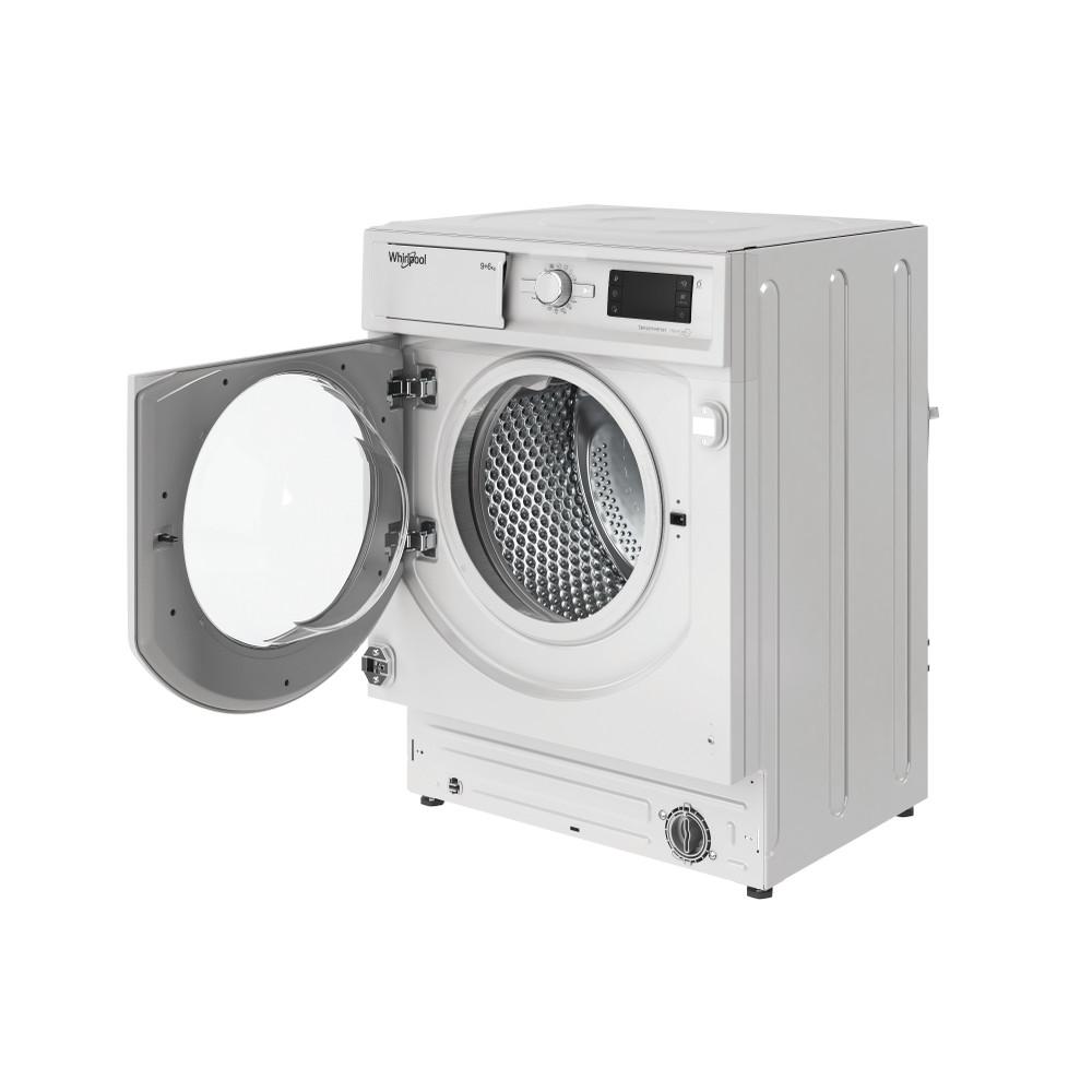 Whirlpool Mosó-szárító Beépíthető BI WDWG 961485 EU Fehér Elöltöltős Perspective open