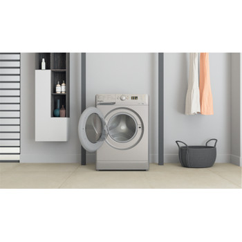 Whirlpool Lave-linge Pose-libre WMTA 6101 S NA Argent Front loader A++ Lifestyle frontal open